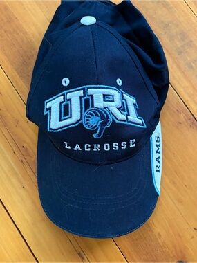 URI Rams Lacrosse Navy Baseball Cap